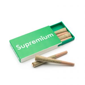 Supremium hybrid pre rolled joints in packs, pre rolled cones, sativa from online weed stores
